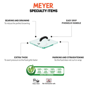 Meyer Glass Grill Pan Press - Pots and Pans