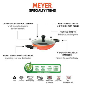 Meyer Non-Stick Appachatty / Kadai, 20cm - Pots and Pans