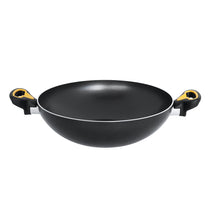 Meyer Skyline Non-Stick Kadai/Wok with Lid 28cm, Grey - Pots and Pans