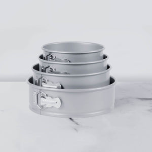 Meyer Bakemaster 4-Piece Bakeware Set - 16cm + 18cm +20cm + 23cm Springform Cake Tin - Pots and Pans