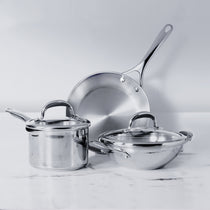 Meyer Select Stainless Steel 5-Piece Cookware Set (Gas and Induction Compatible) - Pots and Pans