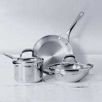 Meyer Select Stainless Steel 5-Piece Cookware Set (Gas and Induction Compatible) - Pots and Pans
