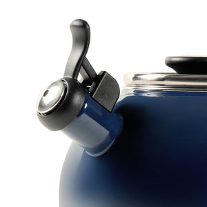 Circulon Enamel On Steel Whistling Tea Kettle 1.9 Liters, Navy