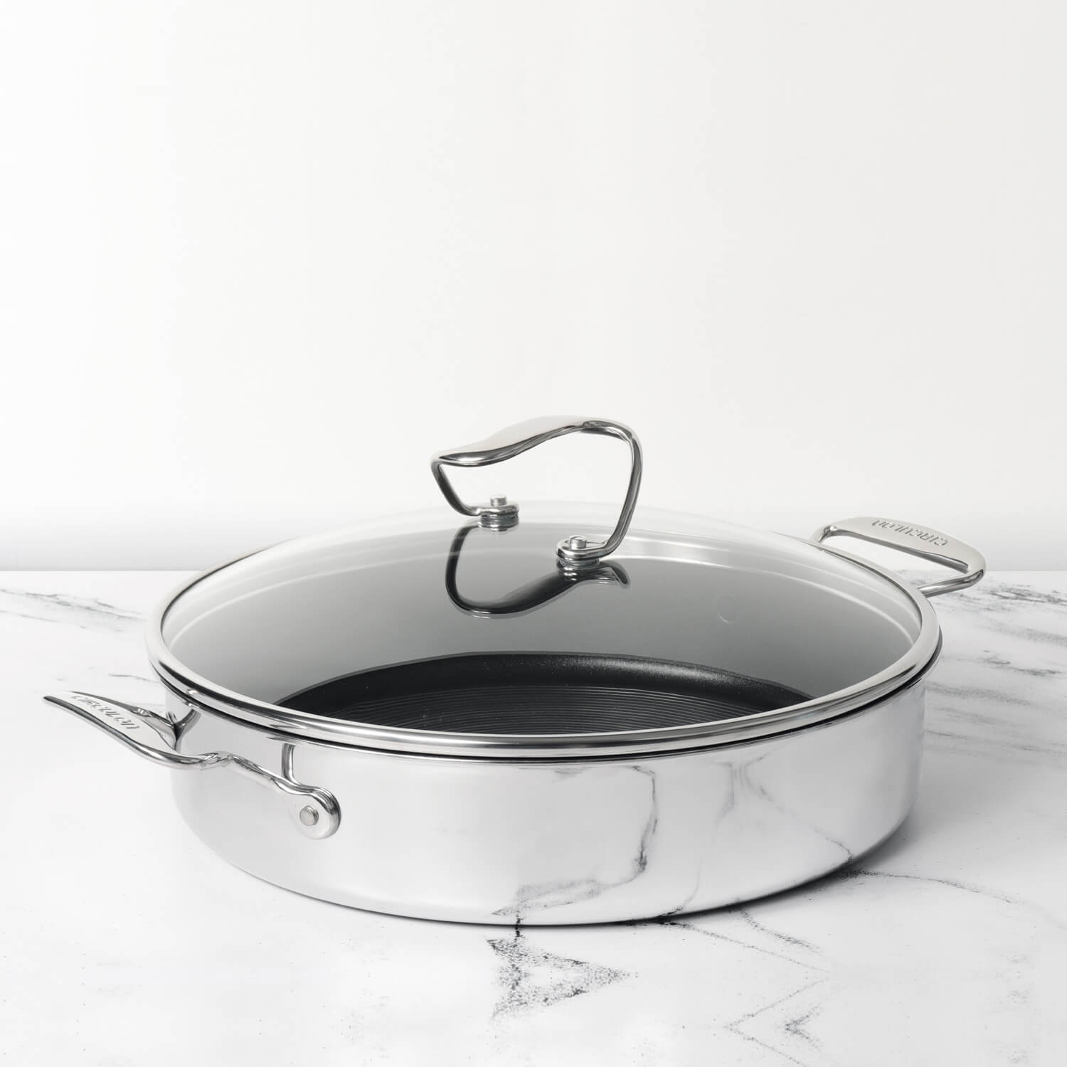 Circulon SteelShield C-Series 5-Qt. Tri-Ply Clad Nonstick Saute Pan with Lid