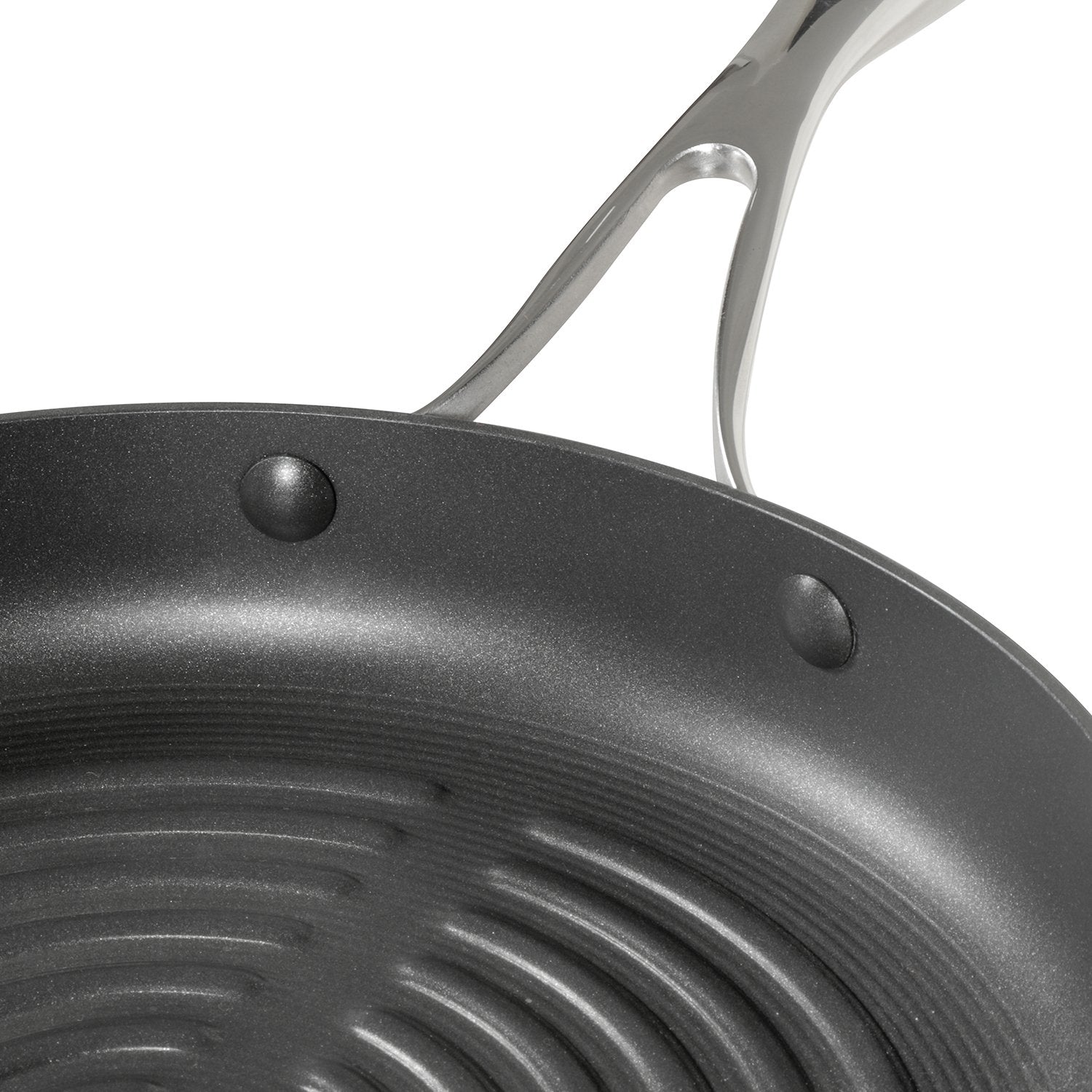 Circulon 2-Piece Set - Round Grill Pan 28cm + Curved Roti Tawa, 26cm - Pots and Pans