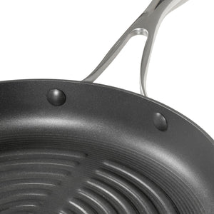 Circulon 2-Piece Set - Round Grill Pan 28cm + Curved Roti Tawa, 26cm - Pots and Pans