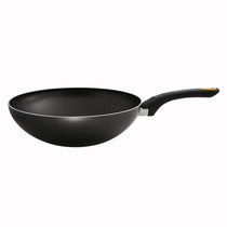 Meyer Skyline Non-Stick Stirfry with Lid 28cm, Grey - Pots and Pans