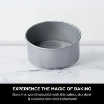 Meyer Bakemaster 3-Piece Bakeware Set - 23cm Square Springform + Fluted Mold + 20cm Loose Base Cake tin