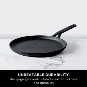 Meyer 2pcs Set - 28cm Cast Iron Flat Tawa + Oil Sprayer