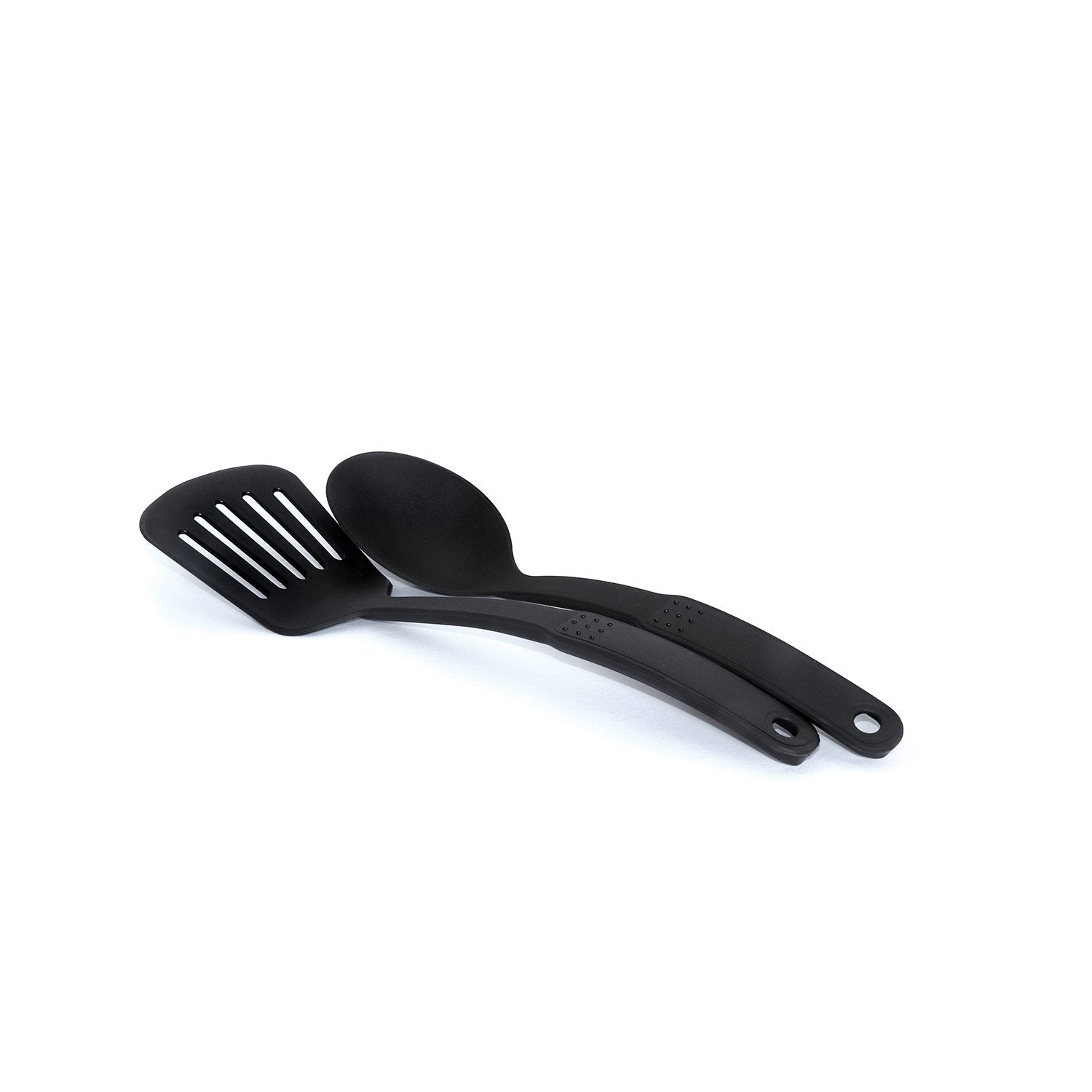 Meyer Non-Stick 6pcs Set (14cm Milkpan+26cm Frypan+26cm Kadai+Nylon Turner+Nylon Spoon) - Pots and Pans