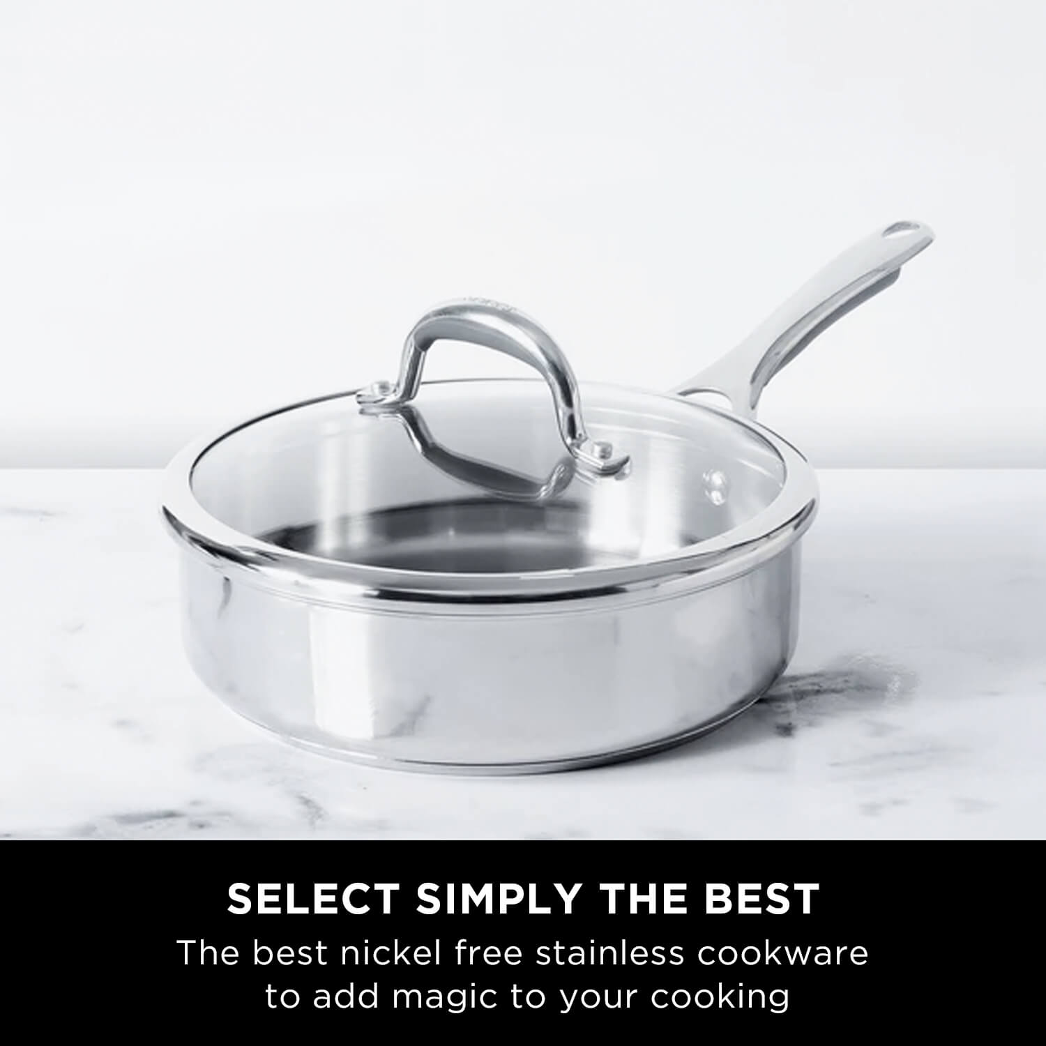 Meyer Select Stainless Steel 3-Piece Cookware Set (Gas and Induction Compatible)
