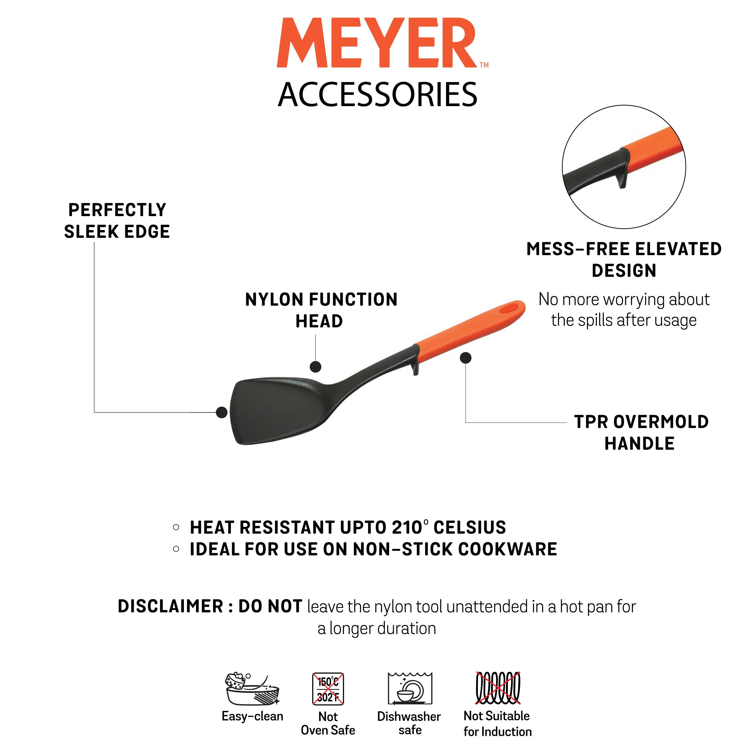 Meyer Heavy Duty Nylon Wok Spatula - Pots and Pans
