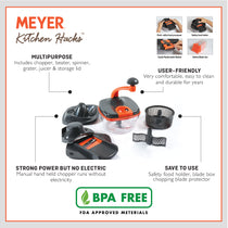 Meyer Kitchen Hacks Master Chopper, 1700ml - Pots and Pans