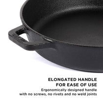 Meyer Pre Seasoned Cast Iron 2pcs Set (24cm Frypan/Skillet + 26cm Curved Roti Tawa)