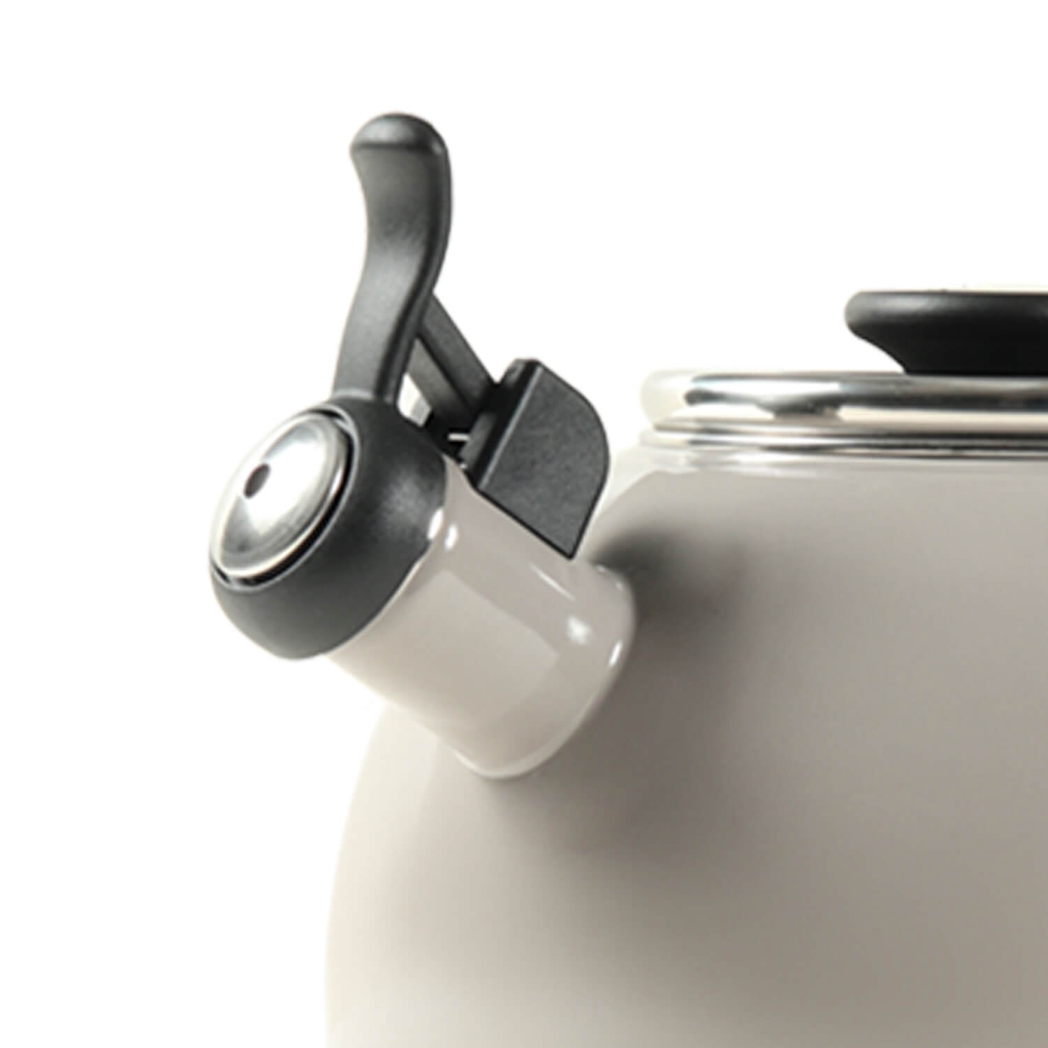 Circulon Enamel On Steel Whistling Tea Kettle 1.9 Liters, Grey