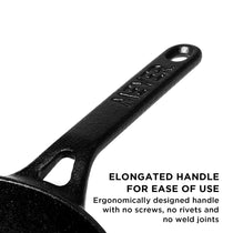 Meyer Pre-Seasoned Cast Iron Deep Frypan/Skillet, 18cm