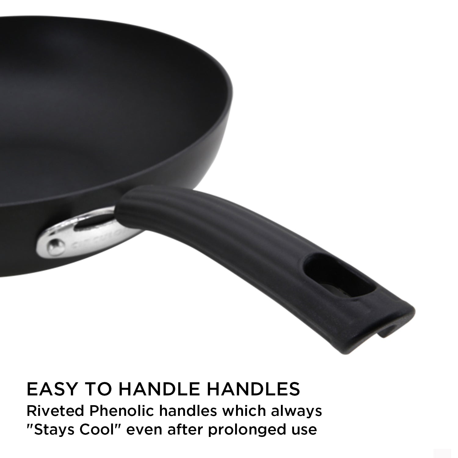 Circulon Origins 28cm Non-Stick + Hard Anodized Frypan/Skillet, Black (Suitable For Gas & Induction)