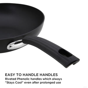 Circulon Origins 28cm Non-Stick + Hard Anodized Frypan/Skillet, Black (Suitable For Gas & Induction)