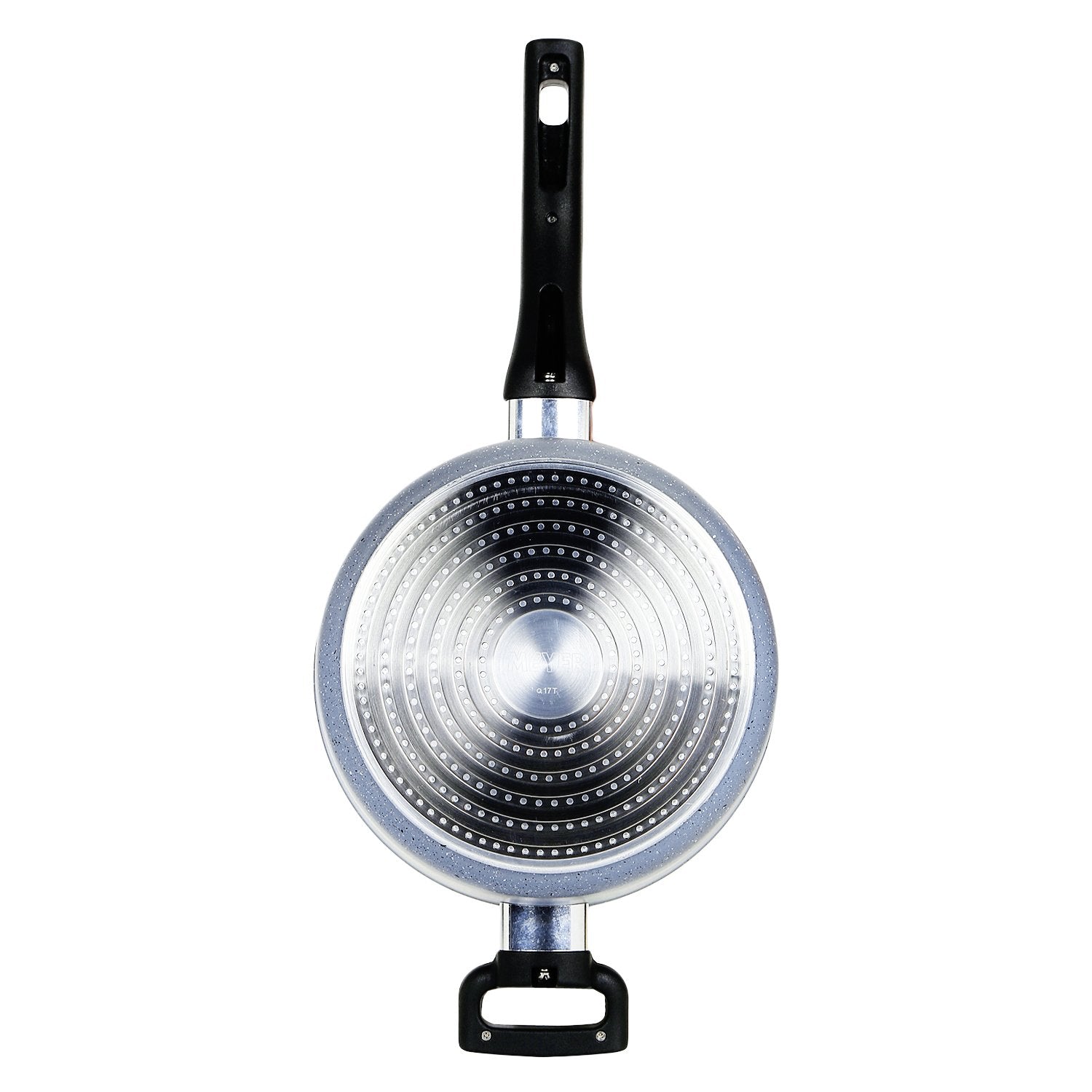 Meyer Forgestone Non-Stick Saucepan 20cm, Stone Grey [Induction & Gas Compatible] - Pots and Pans
