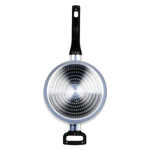 Meyer Forgestone Non-Stick Saucepan 20cm, Stone Grey [Induction & Gas Compatible] - Pots and Pans