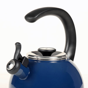 Circulon Enamel On Steel Whistling Tea Kettle 1.9 Liters, Navy