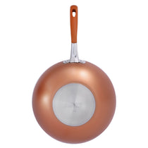 Prism Non-Stick Stirfry/Wok with Stick Handle 26cm, Copper [Induction Compatible] - Pots and Pans