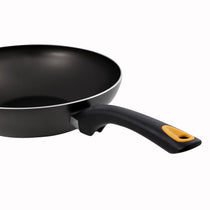 Meyer Skyline Non-Stick Stirfry with Lid 28cm, Grey - Pots and Pans