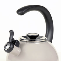 Circulon Enamel On Steel Whistling Tea Kettle 1.9 Liters, Grey