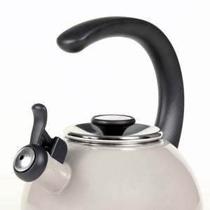 Circulon Enamel on Steel 2-Qt. Whistling Teakettle with Flip-Up Spout - Navy