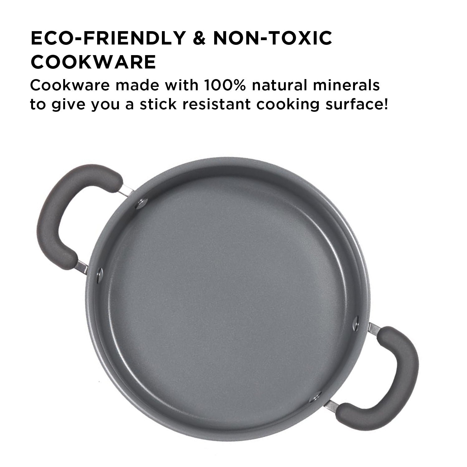 Meyer Anzen Ceramic Coated Cookware 24cm Sauteuse with Lid