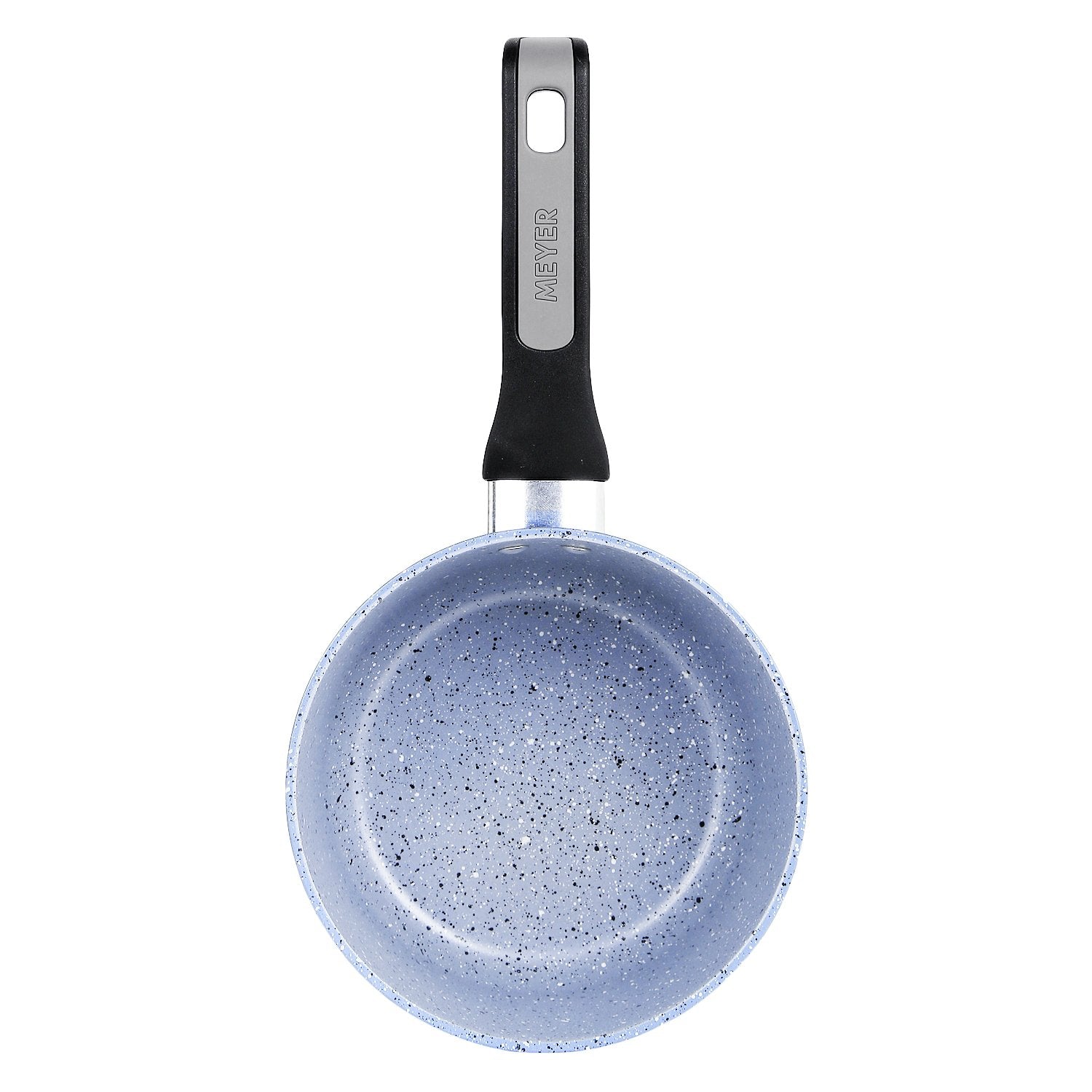 Meyer Forgestone Non-Stick Saucepan 16cm, Stone Grey [Induction & Gas Compatible] - Pots and Pans