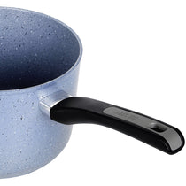 Meyer Forgestone Non-Stick Saucepan 20cm, Stone Grey [Induction & Gas Compatible] - Pots and Pans
