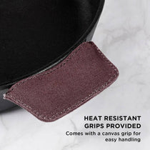 Meyer Pre Seasoned Cast Iron 2pcs Set (24cm Frypan/Skillet + 26cm Curved Roti Tawa)
