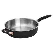 Meyer Accent Series Stainless Steel Saute Pan with Helper Handle, 4.5 Litres