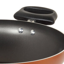 Meyer Non-Stick 4pcs Cookware Set (Kadai + Curved Roti/Chappati Tawa + Nylon Turner) - Pots and Pans