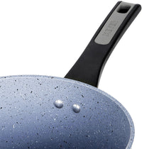 Meyer Forgestone Non-Stick Saucepan 20cm, Stone Grey [Induction & Gas Compatible] - Pots and Pans