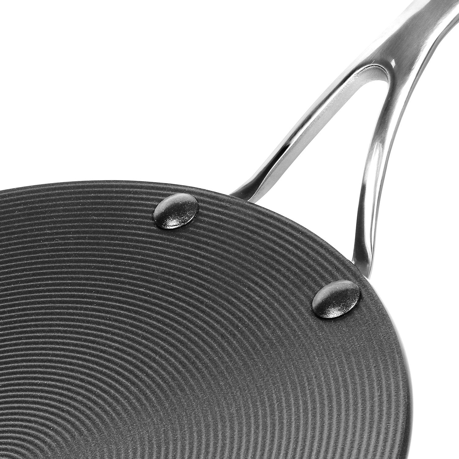 Circulon Non-Stick + Hard Anodized Aluminium Curved Roti Tawa, 26cm (Black) - Pots and Pans