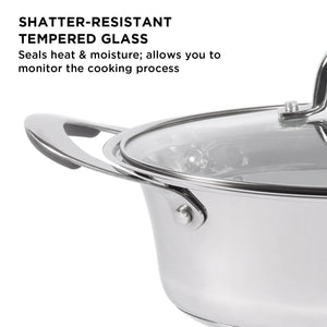 Meyer Select Stainless Steel Oval Casserole, 28cm, 2.8L