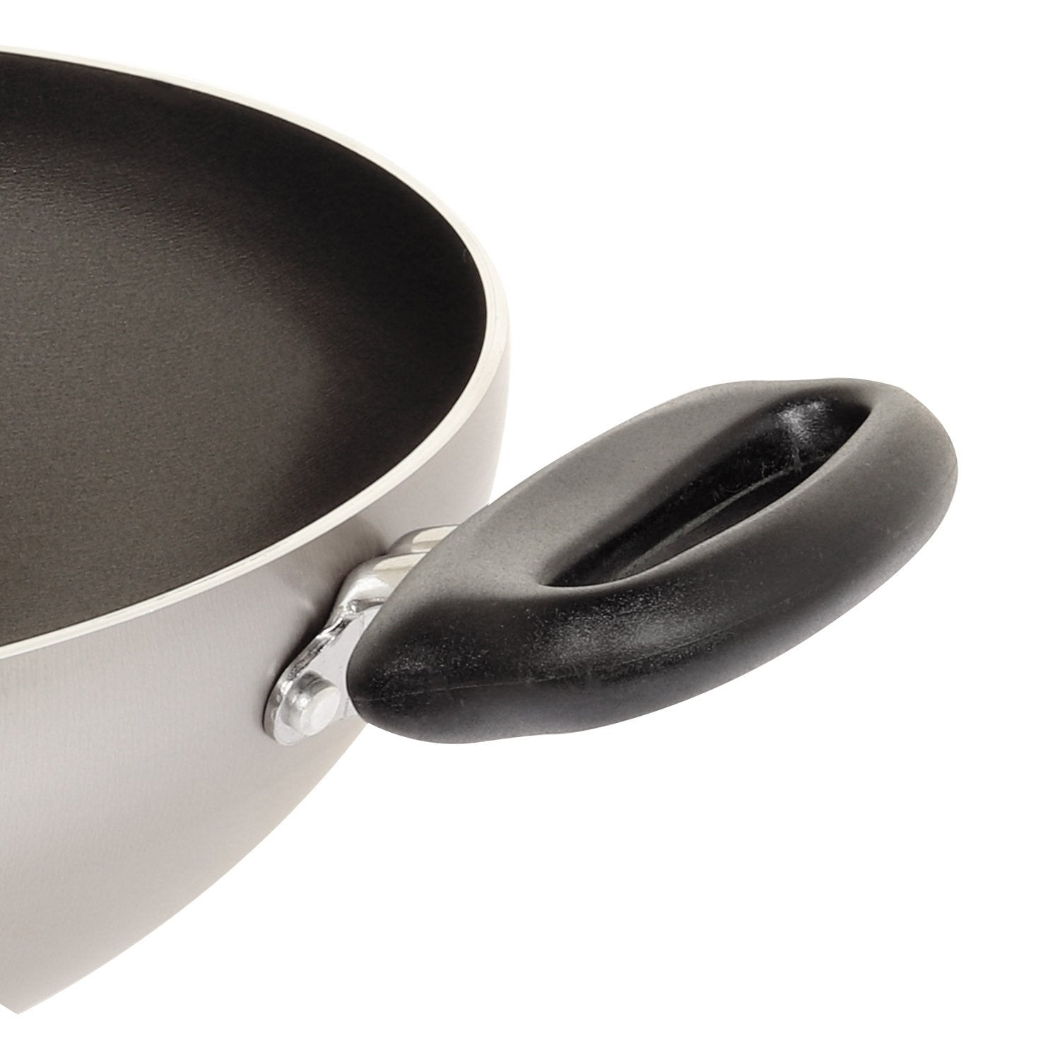 Meyer Non-Stick 6pcs Set (14cm Milkpan+26cm Frypan+26cm Kadai+Nylon Turner+Nylon Spoon) - Pots and Pans