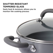 Meyer Anzen Ceramic Coated Cookware 24cm Sauteuse with Lid