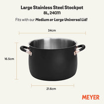 Meyer Accent Series Stockpot, 7.6 Litres