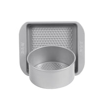 Meyer Bakemaster 2-Piece Bakeware Set - 20cm/8" Loose Base Cake Tin + 23cm/9" Square Cake Pan - Pots and Pans