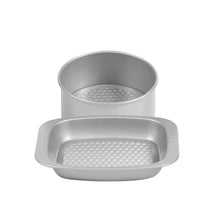 Meyer Bakemaster 2-Piece Bakeware Set - 20cm/8" Loose Base Cake Tin + Mini Oven Roaster - Pots and Pans