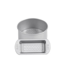 Meyer Bakemaster 2-Piece Bakeware Set - 20cm/8" Loose Base Cake Tin + 1 LB Loaf Tin - Pots and Pans