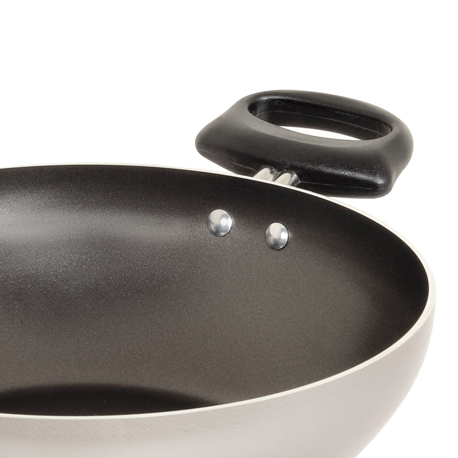 Meyer Non-Stick 6pcs Set (14cm Milkpan+26cm Frypan+26cm Kadai+Nylon Turner+Nylon Spoon) - Pots and Pans