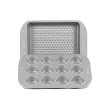Meyer Bakemaster 2-Piece Bakeware Set - 23cm/9" Square Cake Pan + 12 Cup Mini Muffin Pan - Pots and Pans