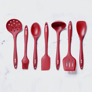 Meyer 7 Pcs Red Silicone Accessory Set - Pots and Pans