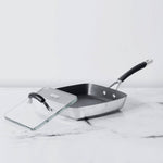 Circulon Momentum Non-Stick 2pcs Set (24cm Grillpan + Glass Grill Press) - Pots and Pans