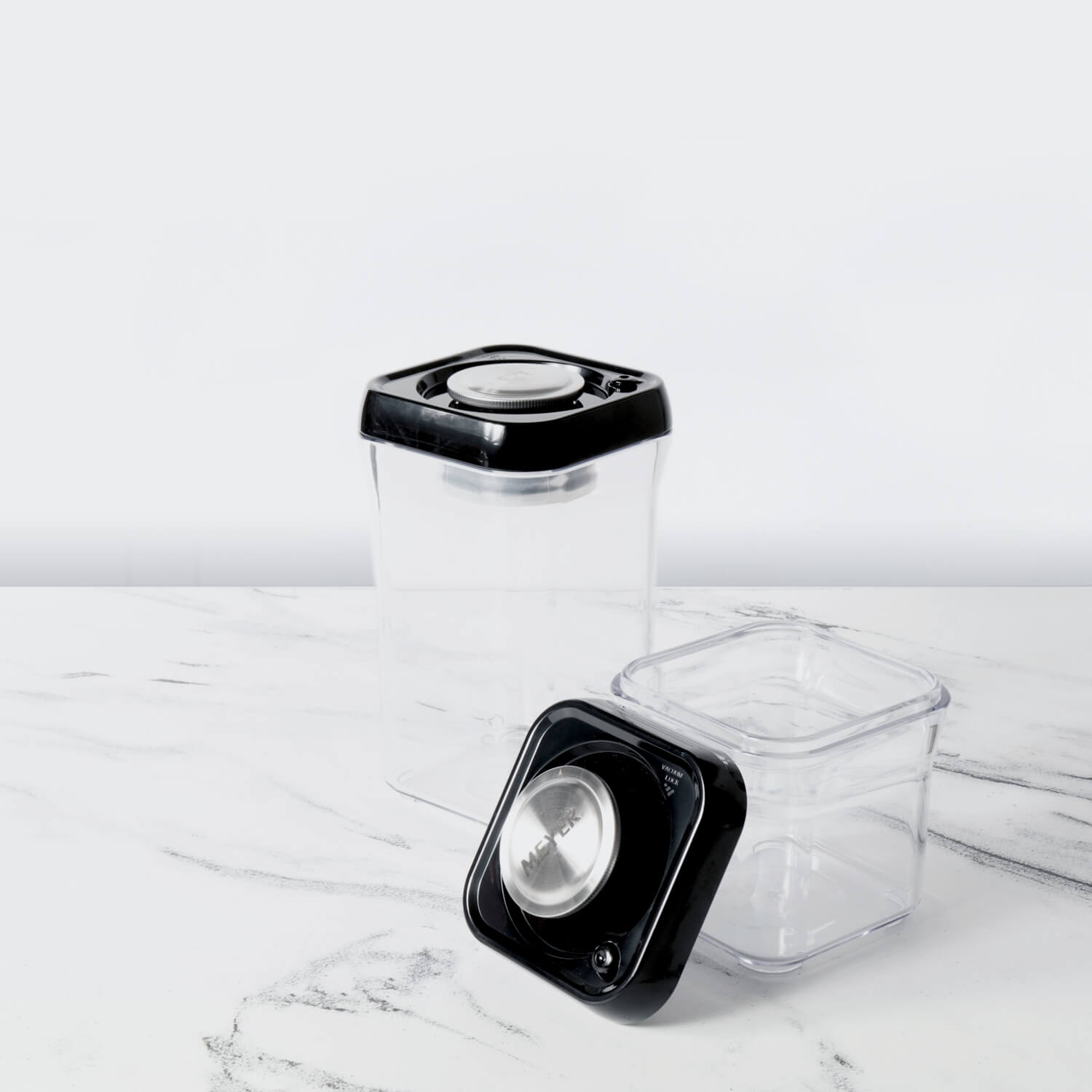 Meyer 2pcs Vacuum Seal Air Tight Container Set, (500 ml + 1000ml Tall)