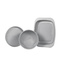 Meyer Bakemaster 3-Piece Bakeware Set - Mini Oven Roaster + 20cm/8" Pie Tin + 18cm Springform Cake Tin - Pots and Pans